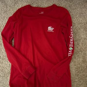 Vineyard Gines Christmas shirt girls size large